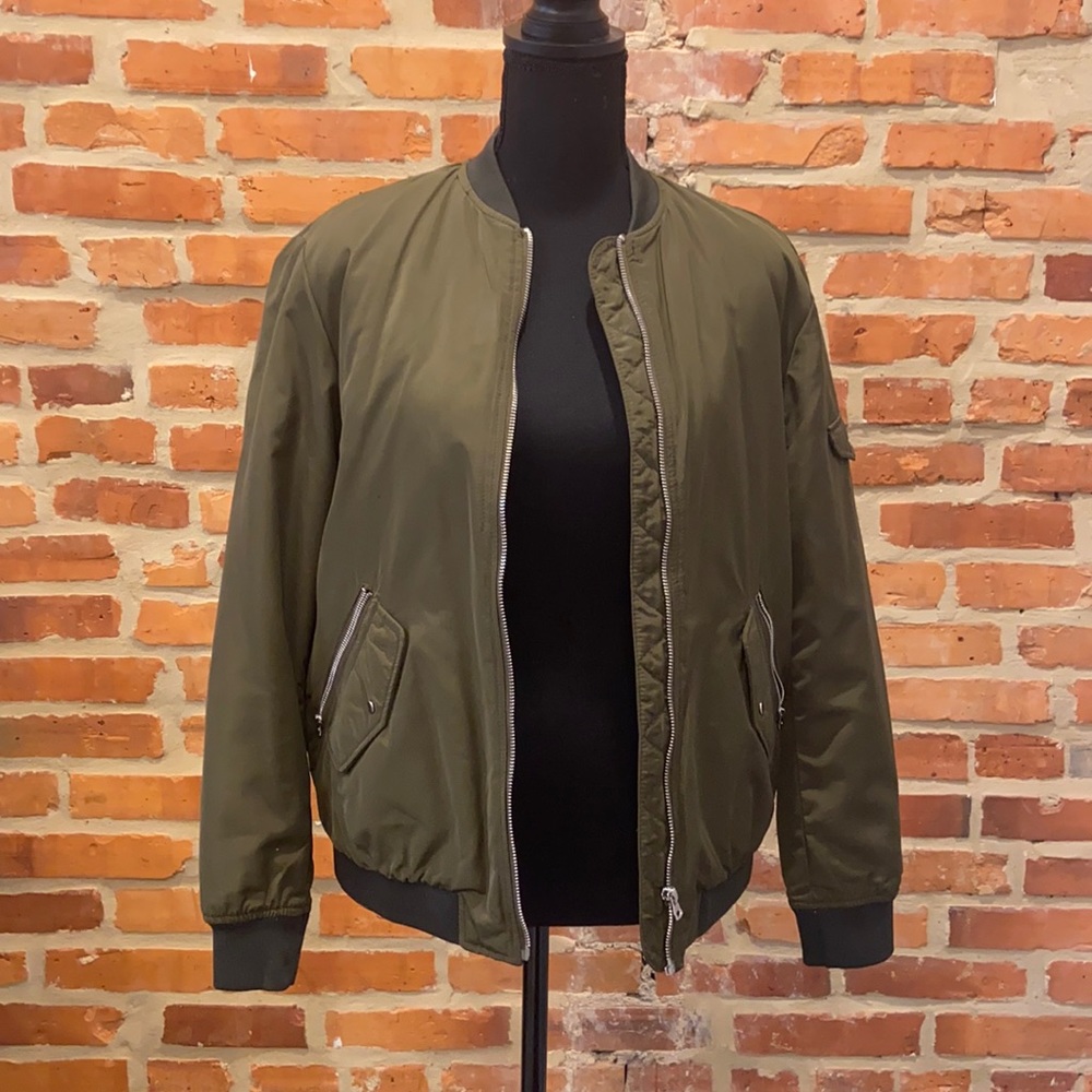 Green Bomber Jacket